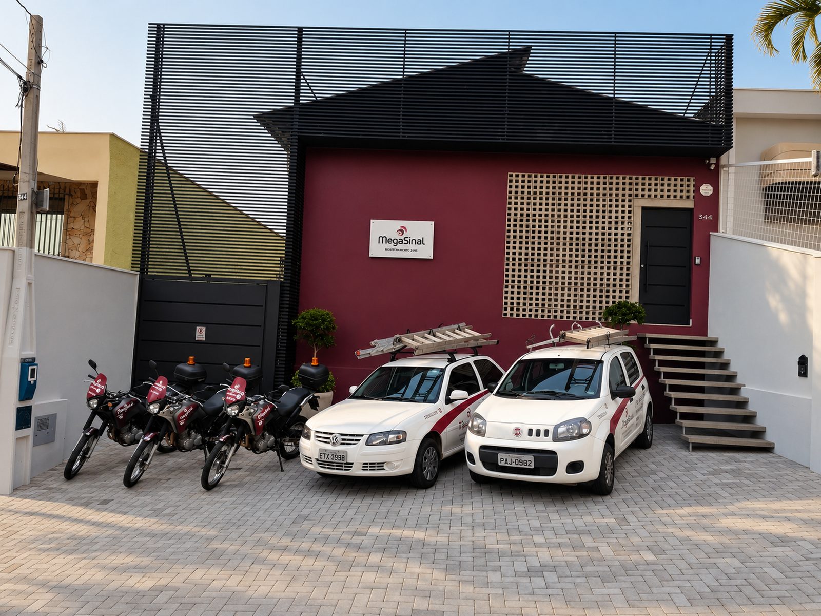 Fachada da sede da MegaSinal em Sorocaba