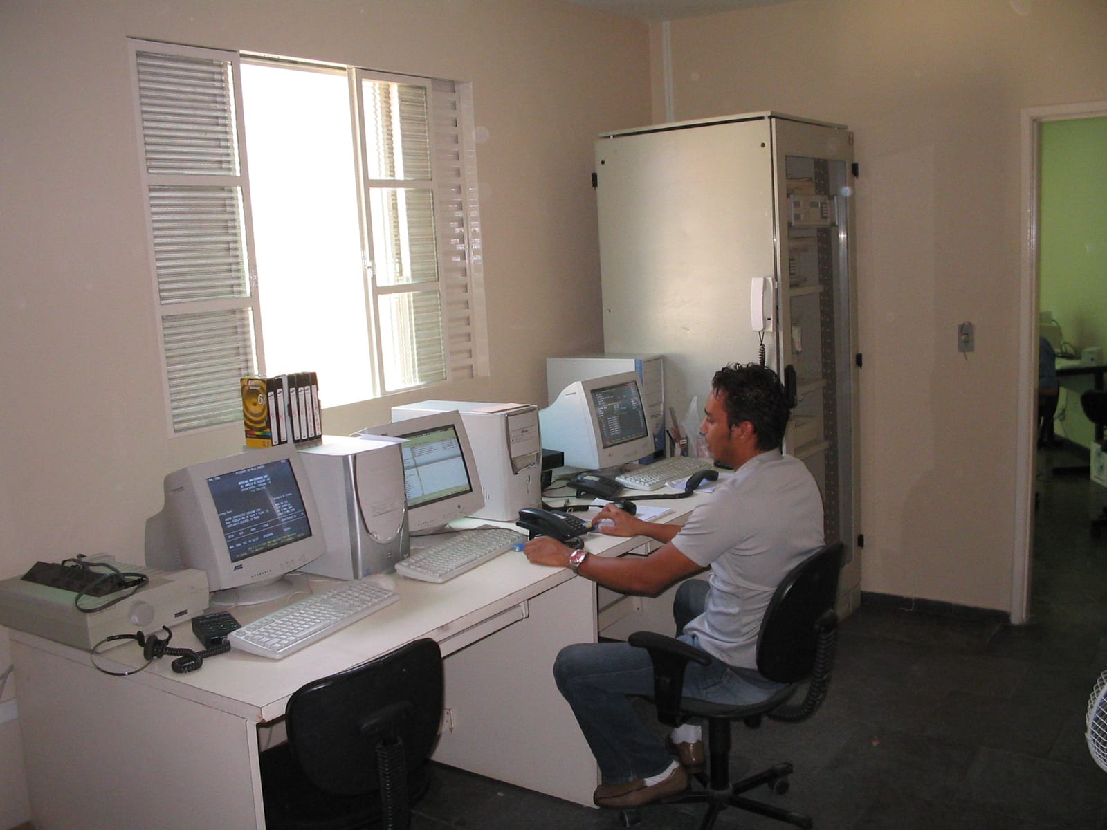 Central de Monitoramento da MegaSinal em uma fase anterior da empresa